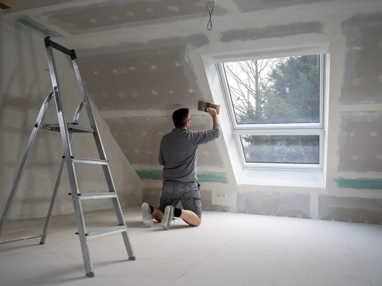 Innenputz Verputzen einer Wand